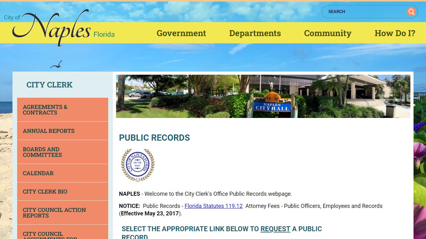 PUBLIC RECORDS | Naples, Florida